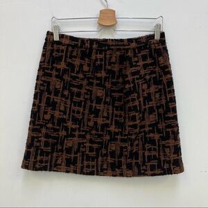 Monica Bianco Wool Blend Mini Skirt